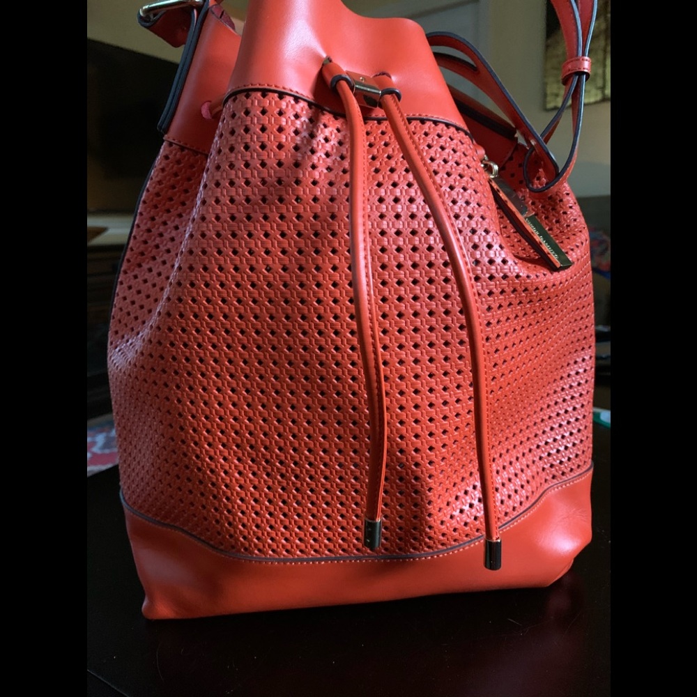 Vince Camuto Perforated Bucket Bag - Picture 1 of 11